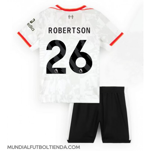 Camiseta Liverpool Andrew Robertson #26 Tercera Equipación Replica 2024-25 para niños mangas cortas (+ Pantalones cortos)